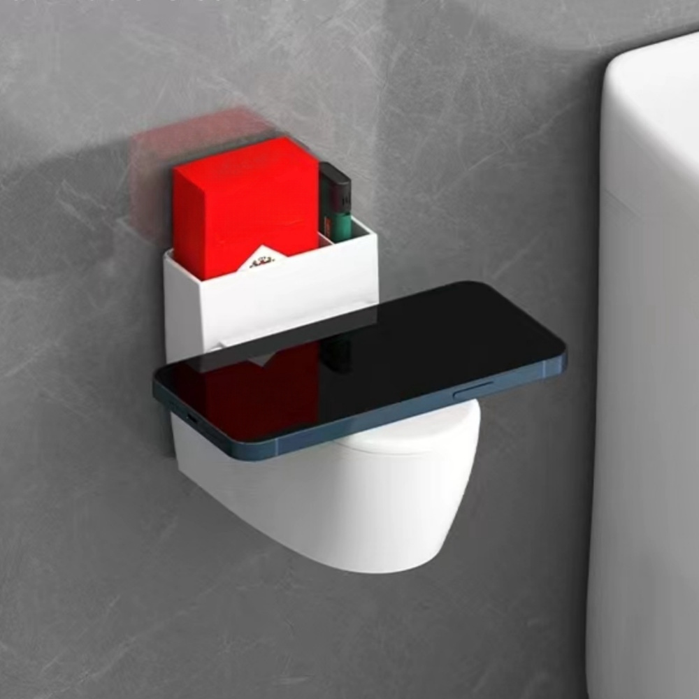 Praktische Toilette Badezimmer Wandmontage Aschenbecher Edelstahl  Aschenbecherhalter für Home Office