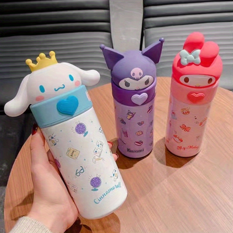 Sanrio Kawaii Kuromi Kids Thermal Cup Cinnamoroll Bottle Girl