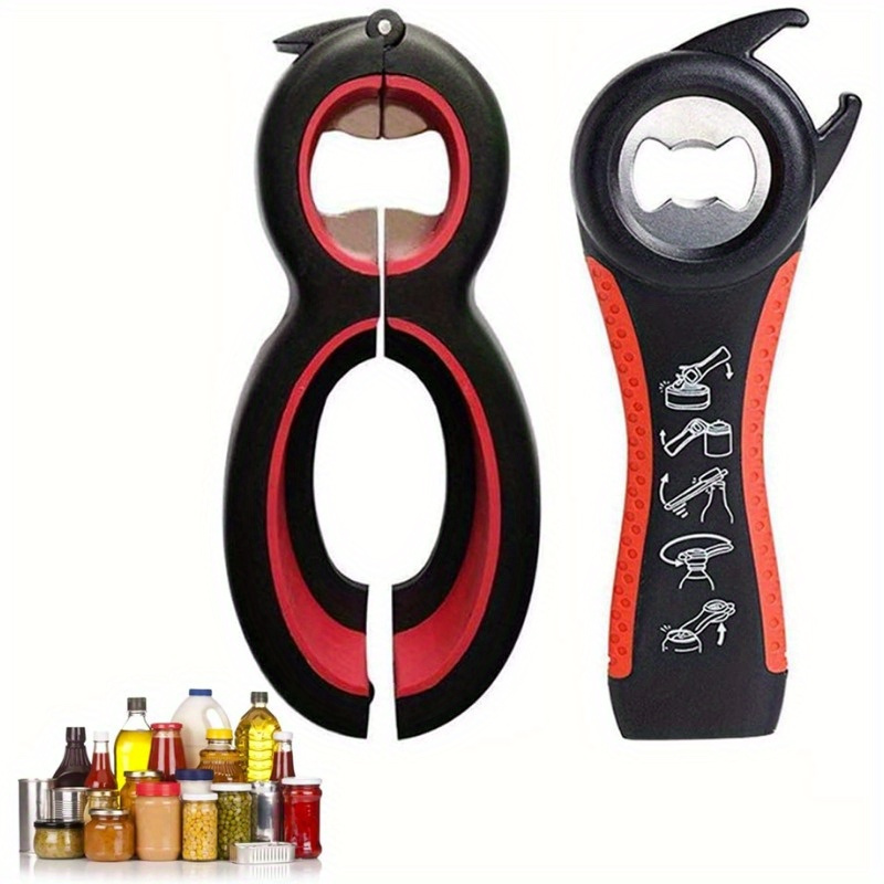 2pcs Bottle Opener Set Inclinding 5 In 1 And 6 In 1 Can Soda And