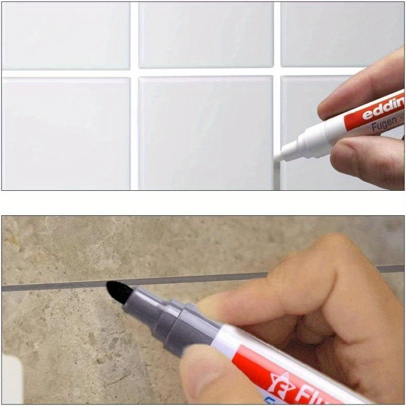 Waterproof Tile Marker Grout Pen Wall Seam Pen For Tiles Floor Bathroom  Decontamination Seam Repair Tools, For Hotel/Restaurant/Office/Commercial