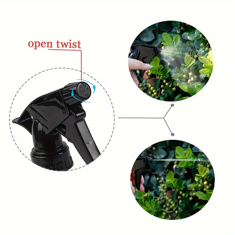 Plastic Spray Bottles Black For Cleaning Solutions, Heavy Duty Opaque  Refillable Reusable Empty Spraying Bottles Anti-degradation Leak-proof
