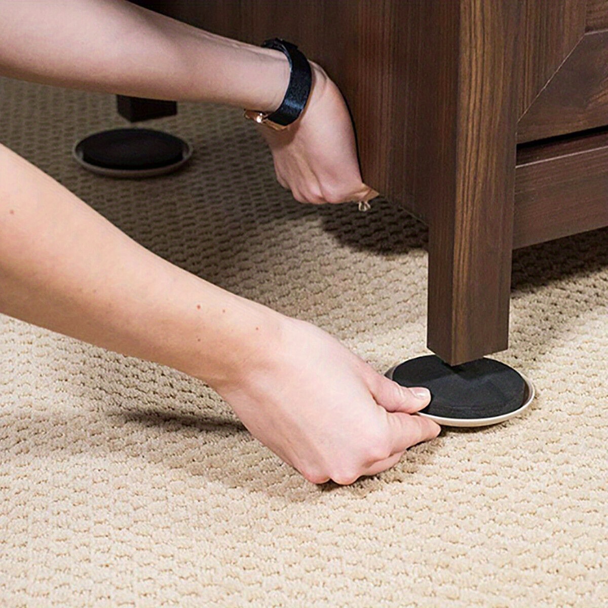 Furniture Sliders Carpet Furniture Pads Hardwoods Floors - Temu