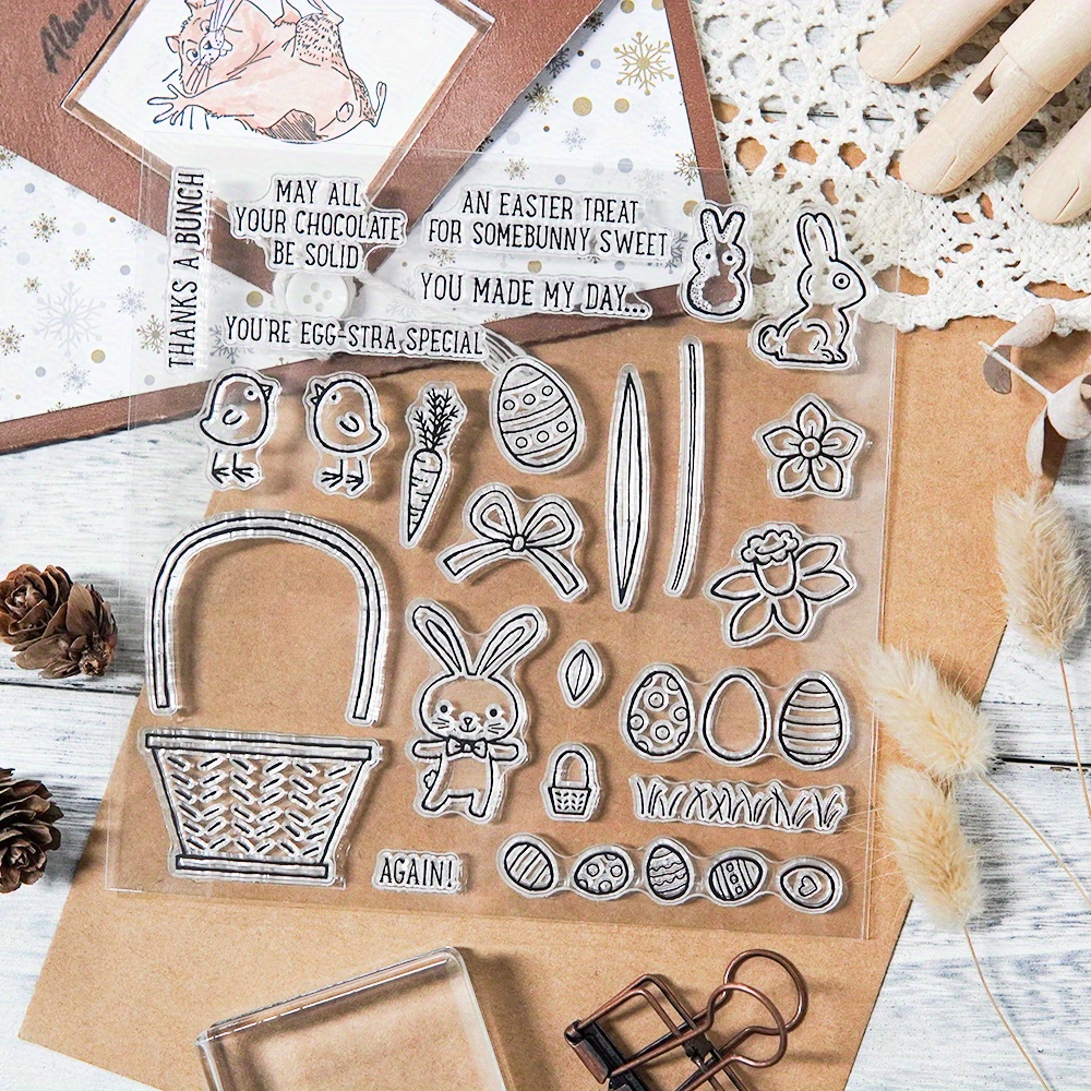 Various Exquisite Small Clear Stamps For Card Making Diy Art - Temu