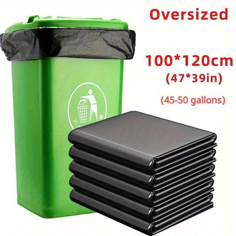 50pcs Trash Bags Large Capacity Trash Bag Disposable Thickened