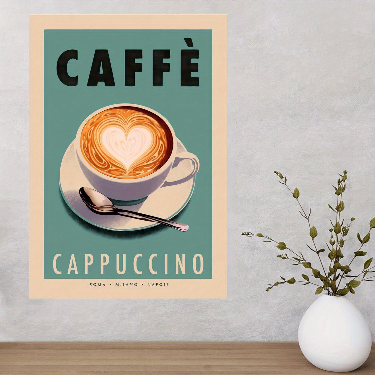 TPFLiving Poster Canvas / Decoration Kitchen, Café, Coffee and