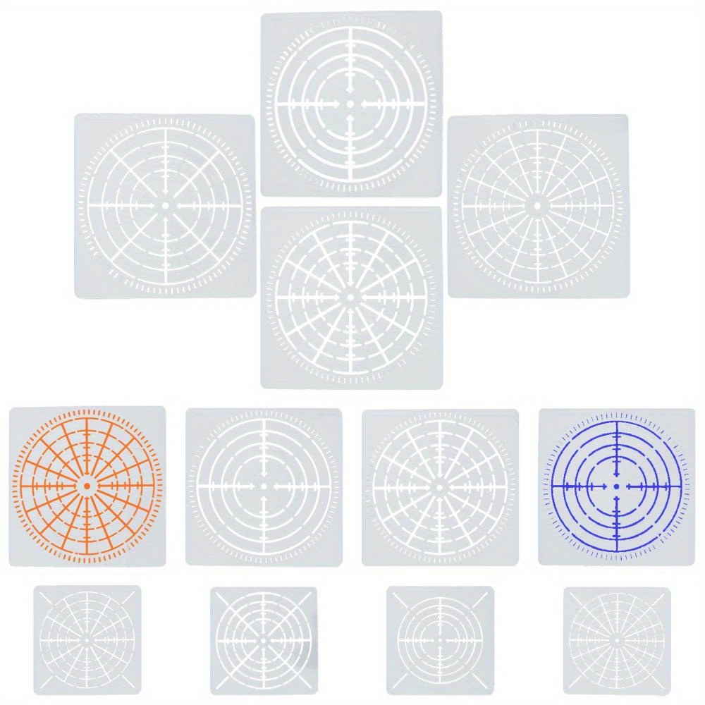 Plastic Mandala Stencils, 6 X 6, Reusable, 0.3mm Thick 