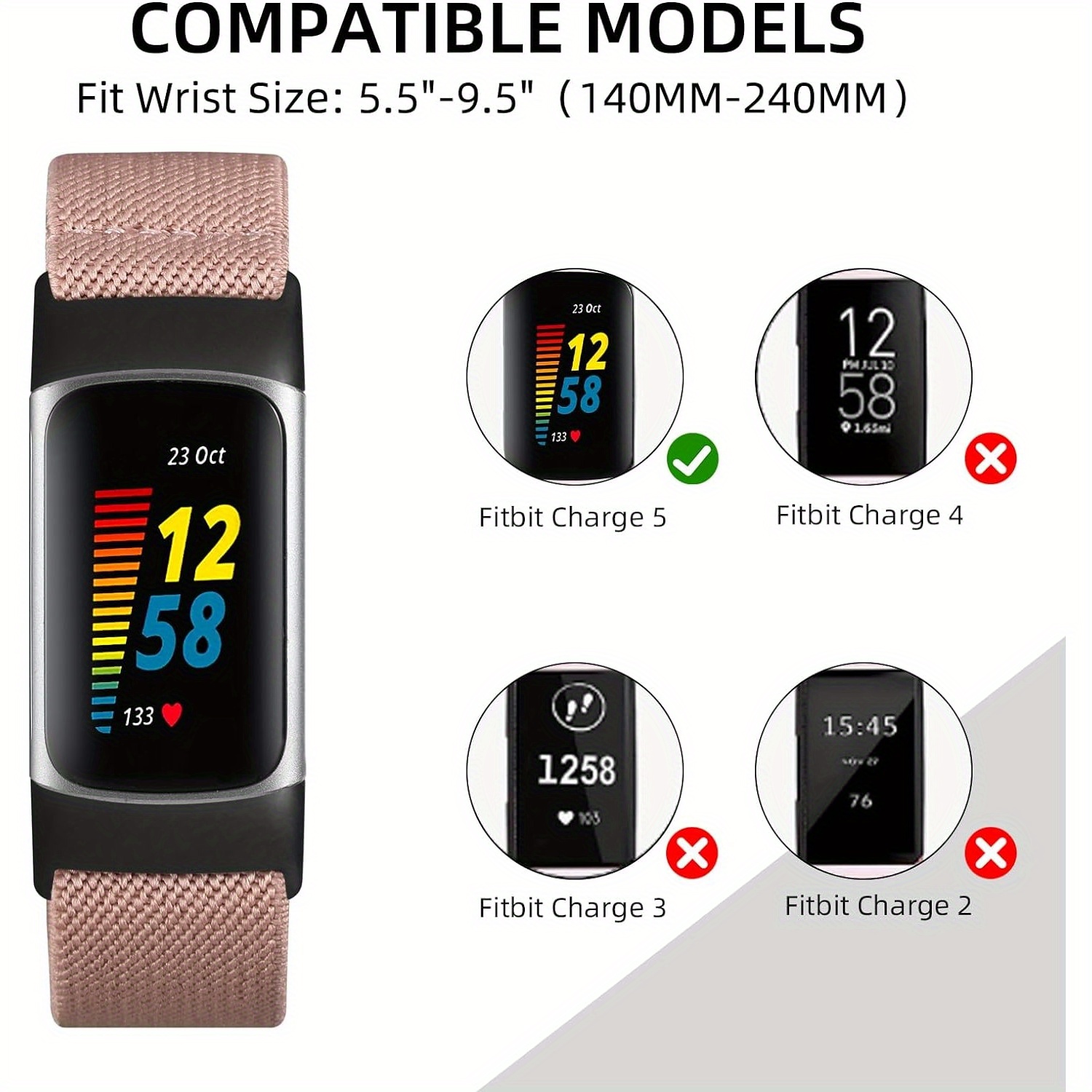 Compatible With Fitbit Charge 4/fitbit Charge 3 Soft Nylon - Temu