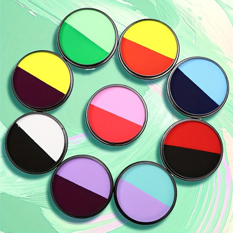6 Colors Face Paint Palette Diy Makeup Waterproof Long - Temu