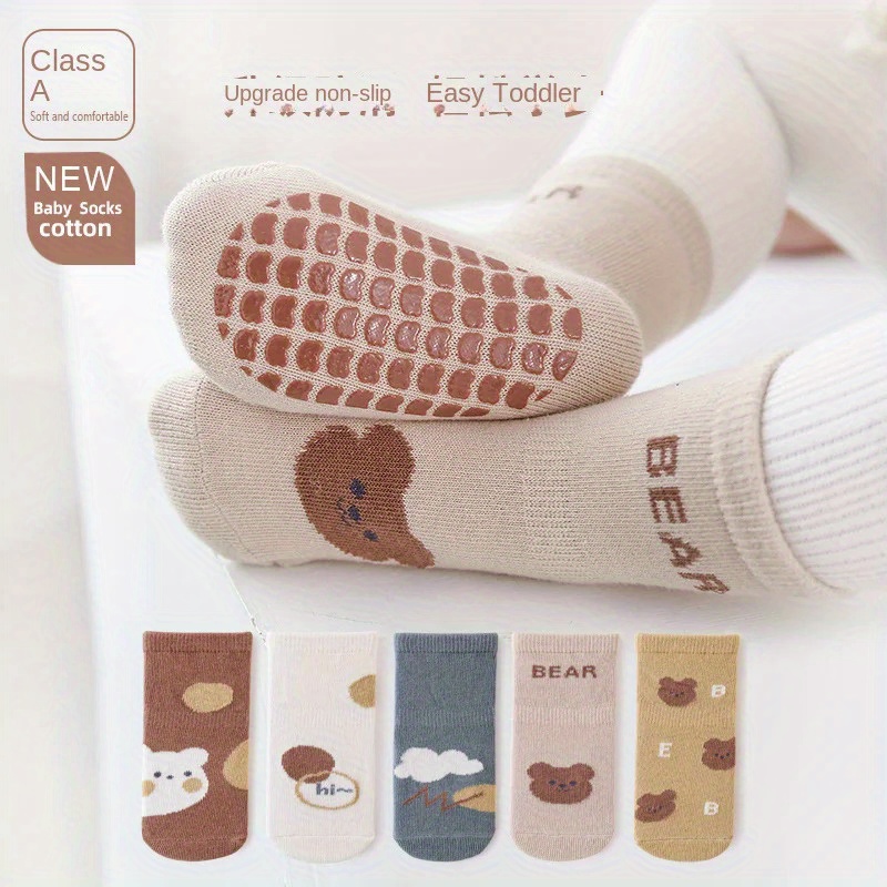 Baby Girl s Non Slip Socks Niedliches Tiermuster Untere Temu Germany