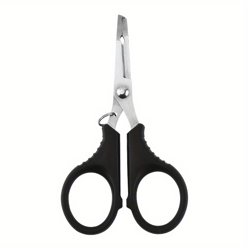 1pc Two Tone Stainless Steel Fishing Scissors With Cover