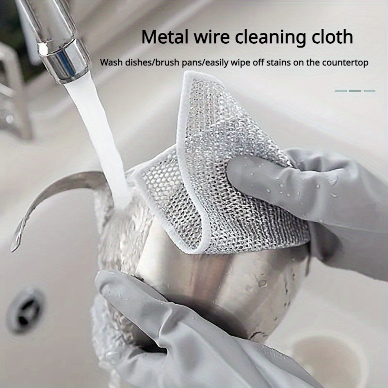 Steel Wire Dishwashing Cloth Multipurpose Wire Dishwashing - Temu