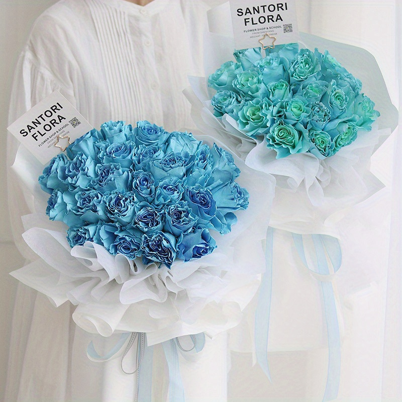 Flower Bouquet Wrapping Paper Waterproof Korean Style Paper - Temu