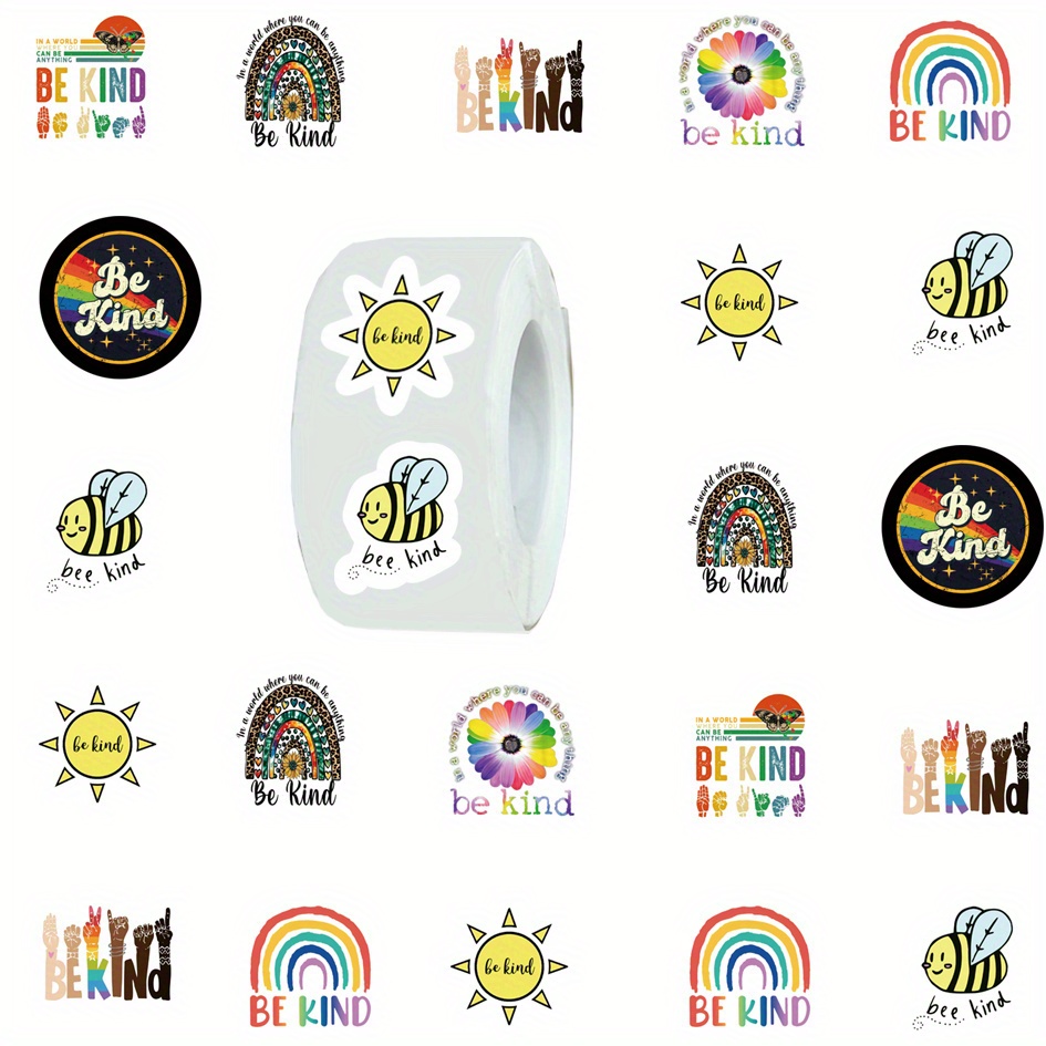 Rainbow Bee Stickers