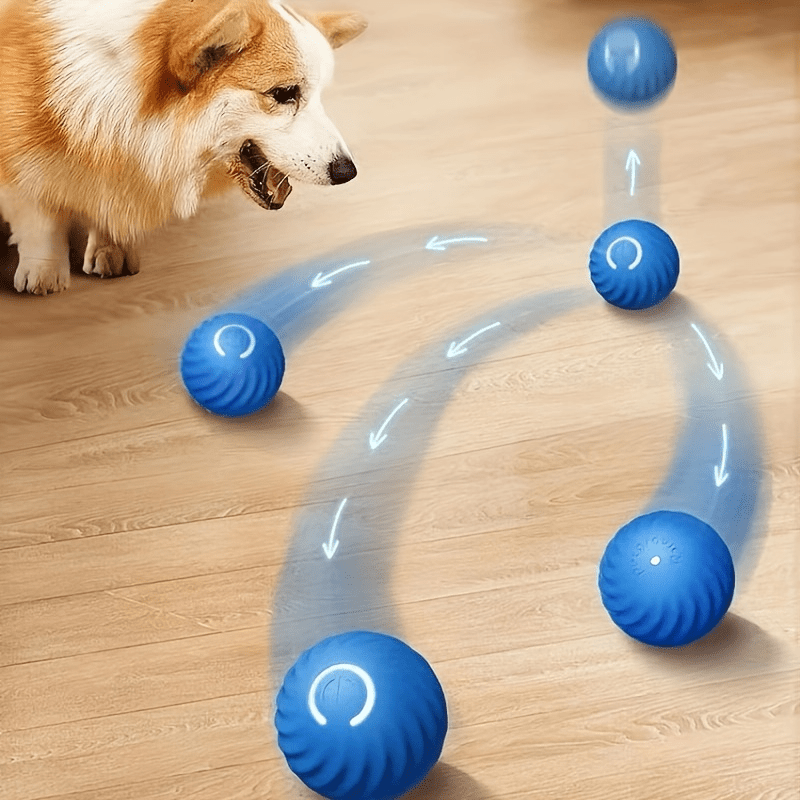 Juguete interactivo para perros 2023, bola rodante activa automática para