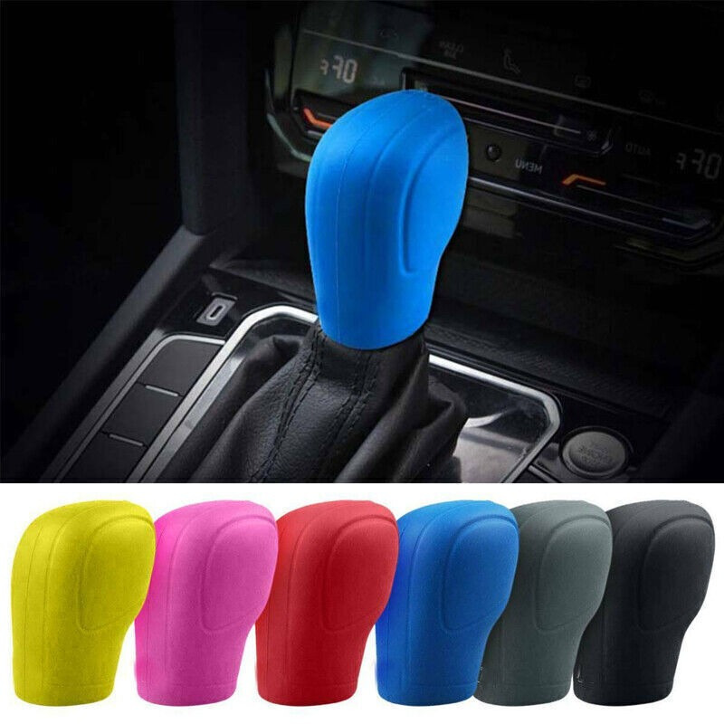 1pc Universal Elastic Silicone Car Automatic Gear Shift Knob Cover Car  Shifter Protector