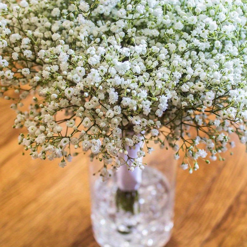 1/2pcs White Babies Breath Flowers Artificial Gypsophila Fake Floral bride  Bouquets For bridal shower Wedding Home Decoration