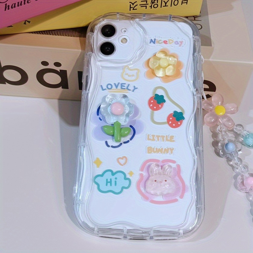 Funda Para Vivo Y22s Con Diseño De Flores Con Cadena