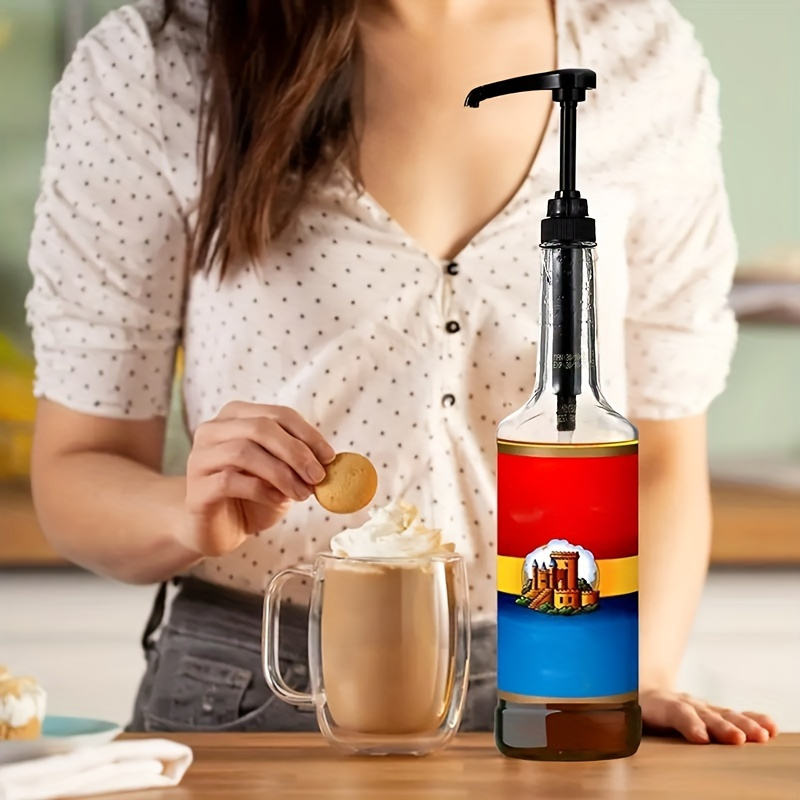 Pump Liquid 3PC Coffee Dispenser Syrup Dispenser for Kitchen Seasoning Milk  Tea