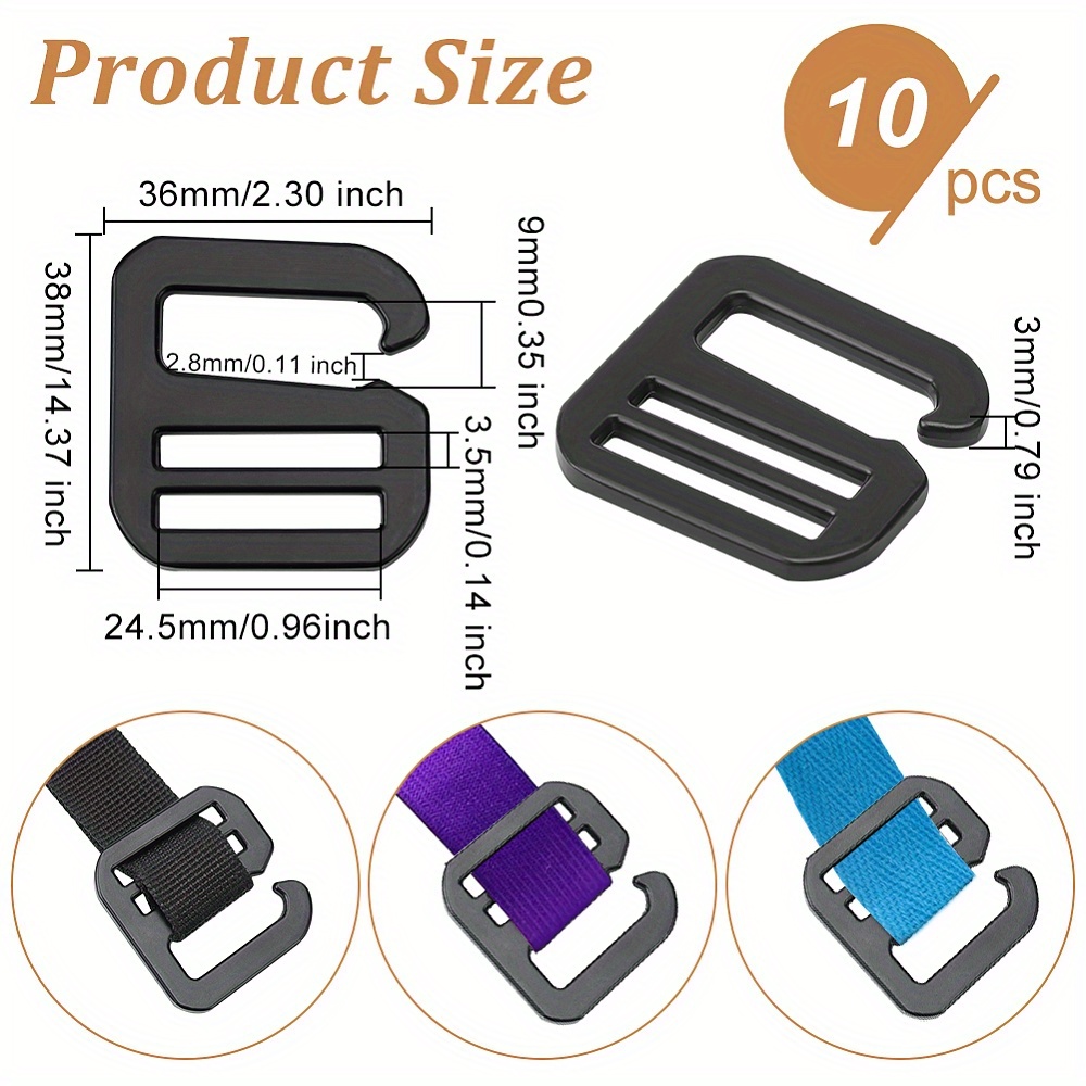 Quick-Release Buckle for Backpack Belts 38mm
