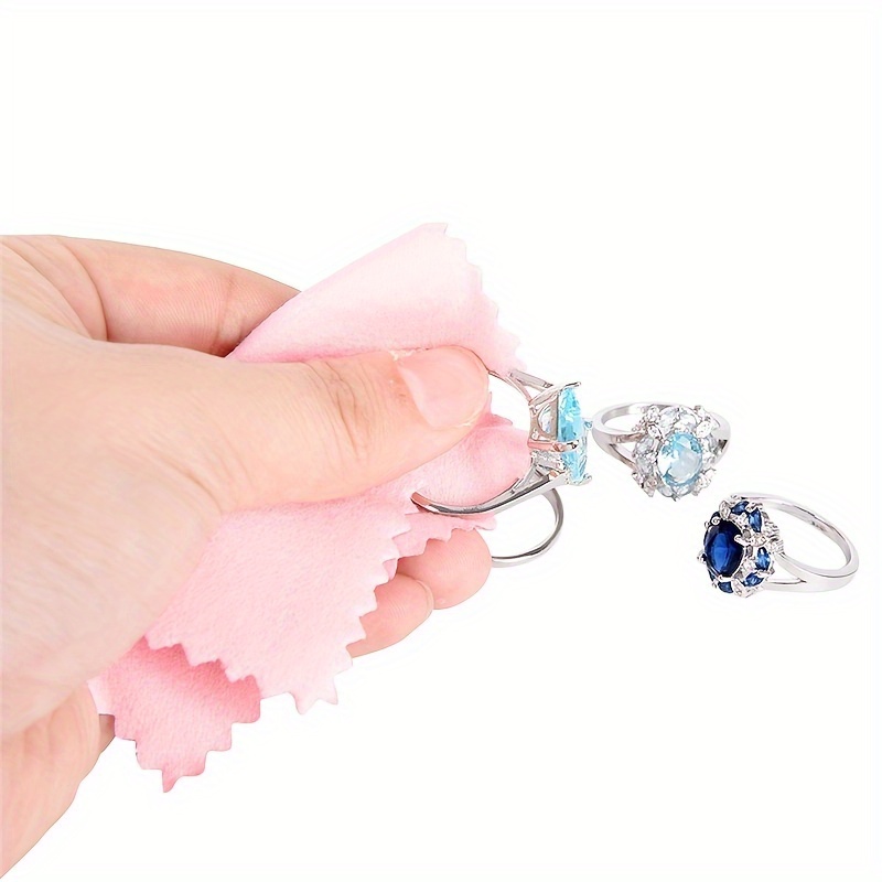 1pc Small Professional Thickened Silver Jewelry Cleaning Cloth / Polishing  Cloth