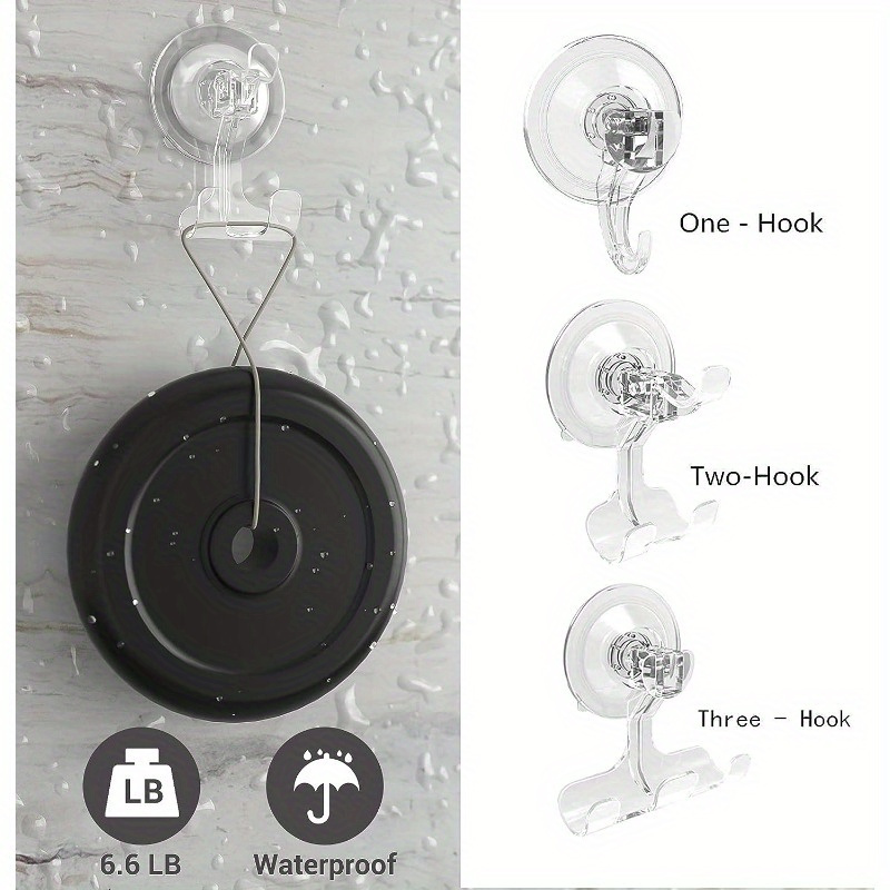 Heavy duty Polished Chrome plated Suction Cup Hooks Easy - Temu