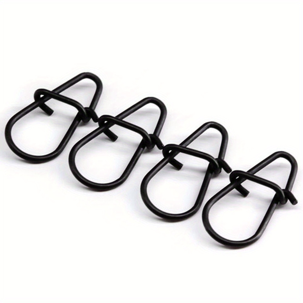 100pcs Duo Lock Snaps Stainless Steel Black Nice Snap Swivel Solid Ring Size  0-8