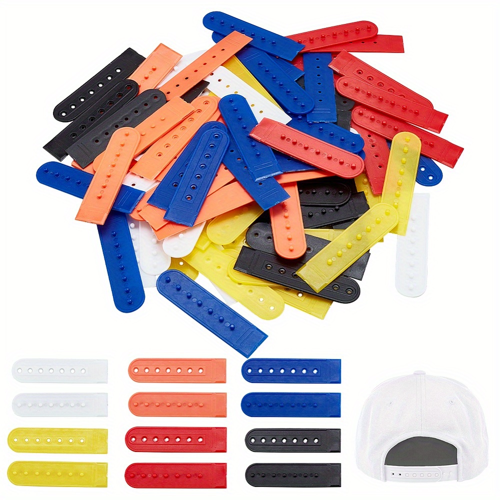 10pcs Snapback Strap Replacement With 7 Holes Colorful Hat