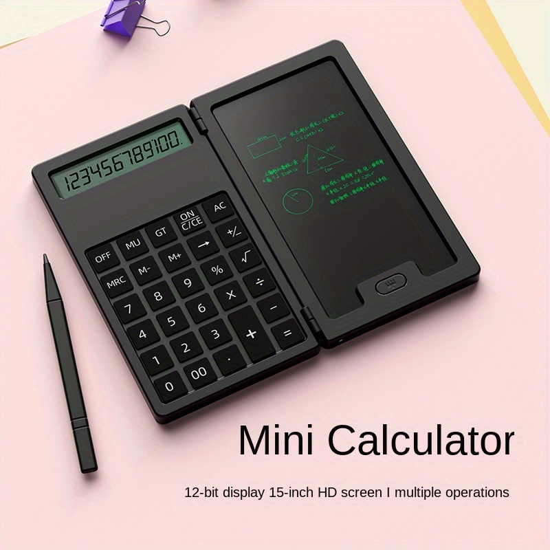 Mini calculatrice numérique portable pour étudiants avec boutons pressoirs  en silicone, calculatrices de dessin animé, bureau, fournitures scolaires,  mignon - AliExpress