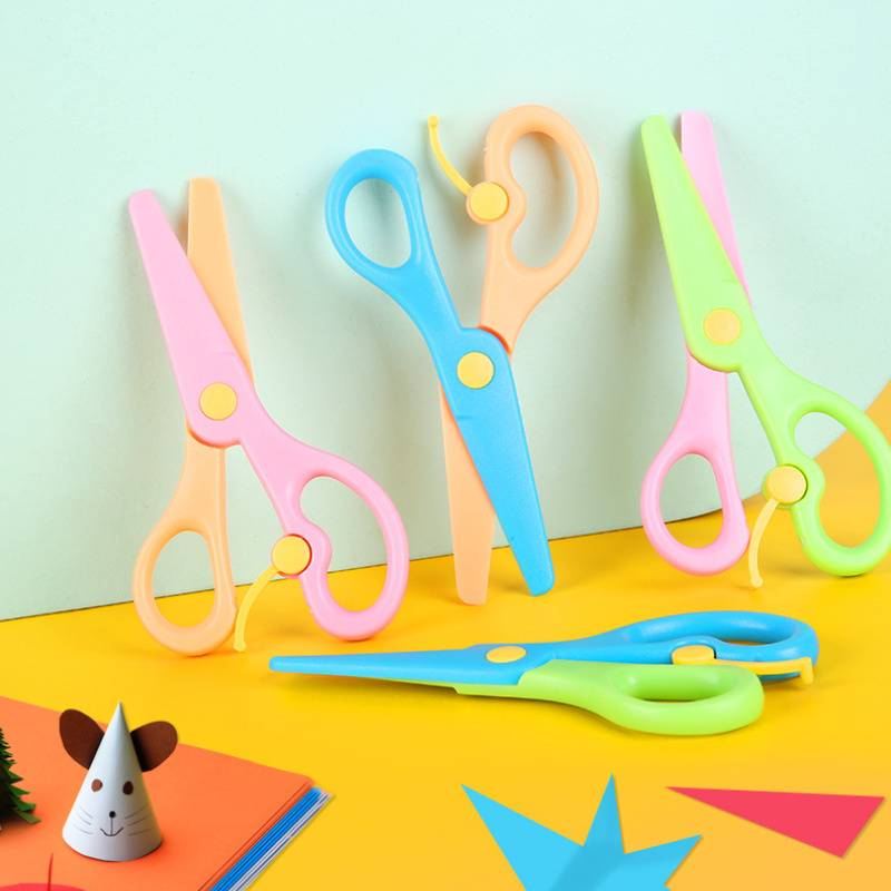 Plastic Safety Scissors Toddlers Training Scissors Paper Cutter For Kids  Children DIY Art Craft Toddlers Training Scissors