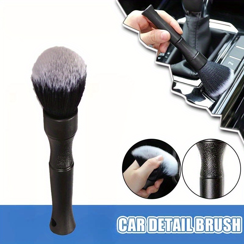 

1pc Car Cleaning Brush Fiber Super Soft Detail Brush Car Interior Electrostatic Dust Removal Tool Cleaning Accessories