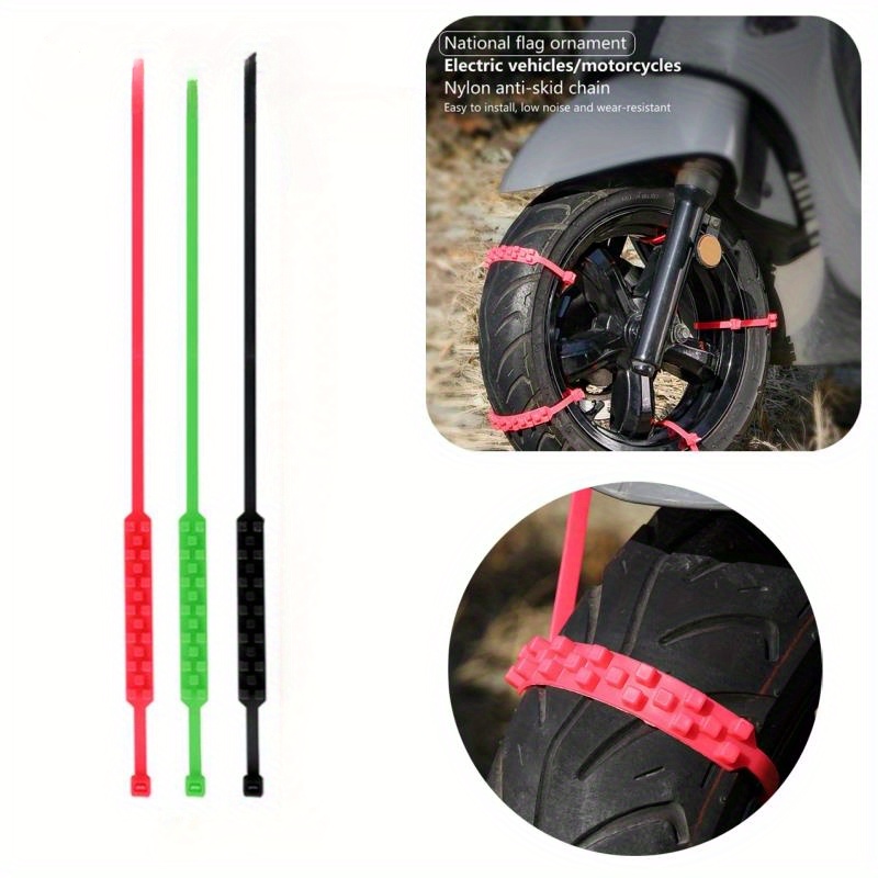 Anti skid Snow Chain Motorcycles Bicycles Wheels Tire Non - Temu