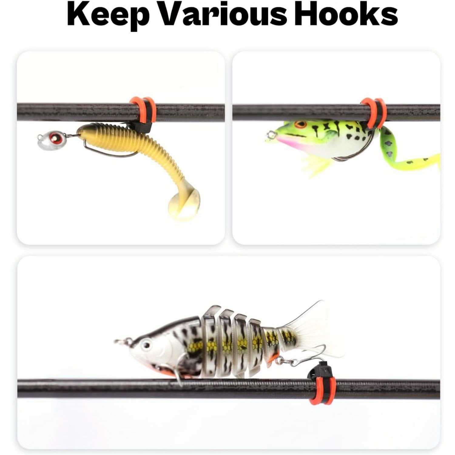 Fishing Hook Keeper Fishing Rod Hook Holder 3 Sizes Elastic - Temu United  Kingdom