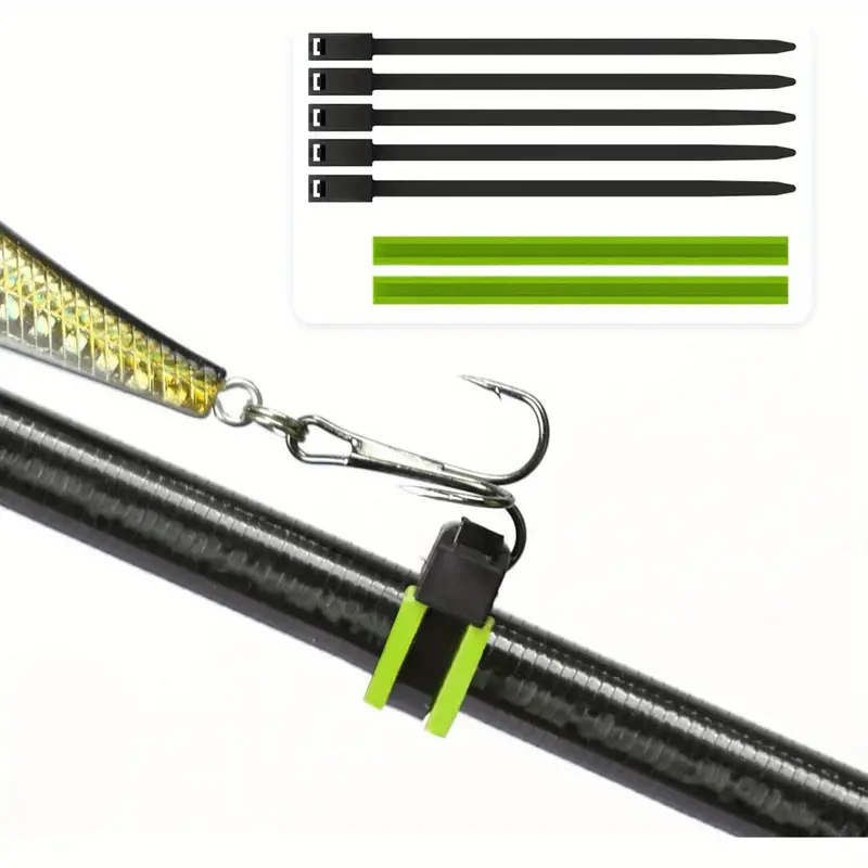 5pcs Fishing Rod Hook Keeper, Durable Sturdy Hook Holder For Fishing Pole