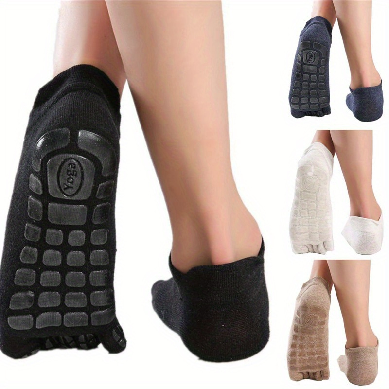 Unisex Non slip Grips Breathable Yoga Socks Finger toe Split - Temu