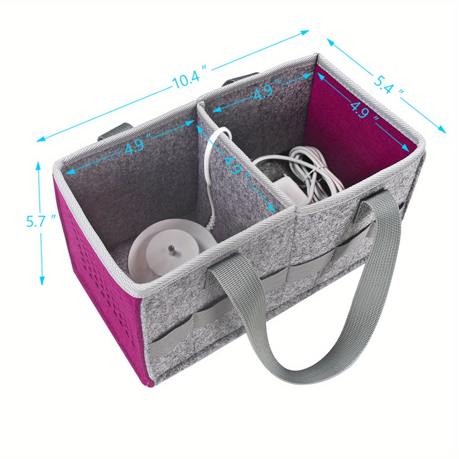 Foldable Carrying Box Outdoor Travel Felt Cloth Case Storage Bag