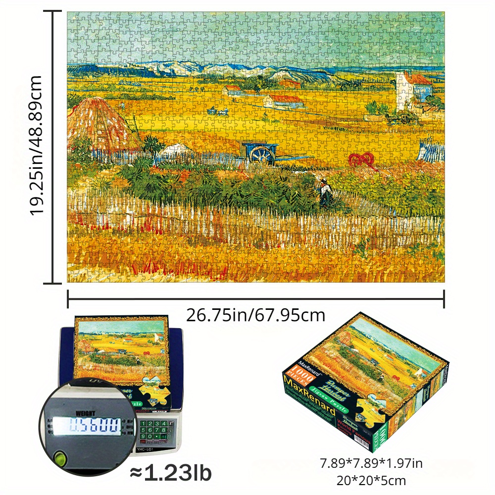 Vincent van Gogh - The Harvest 1,000-Piece Puzzle – teNeues NYC Stationery