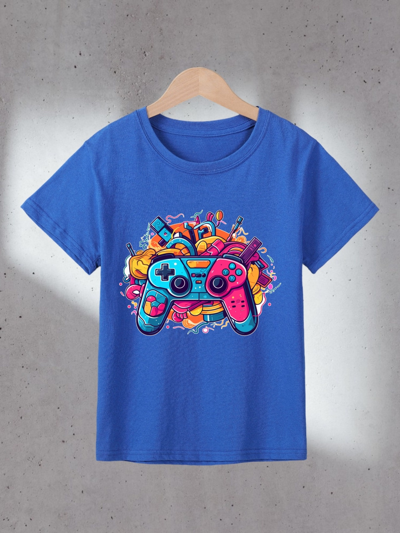 Retro Gamer Camiseta Manga Corta Niños Top Casual Verano - Temu Mexico