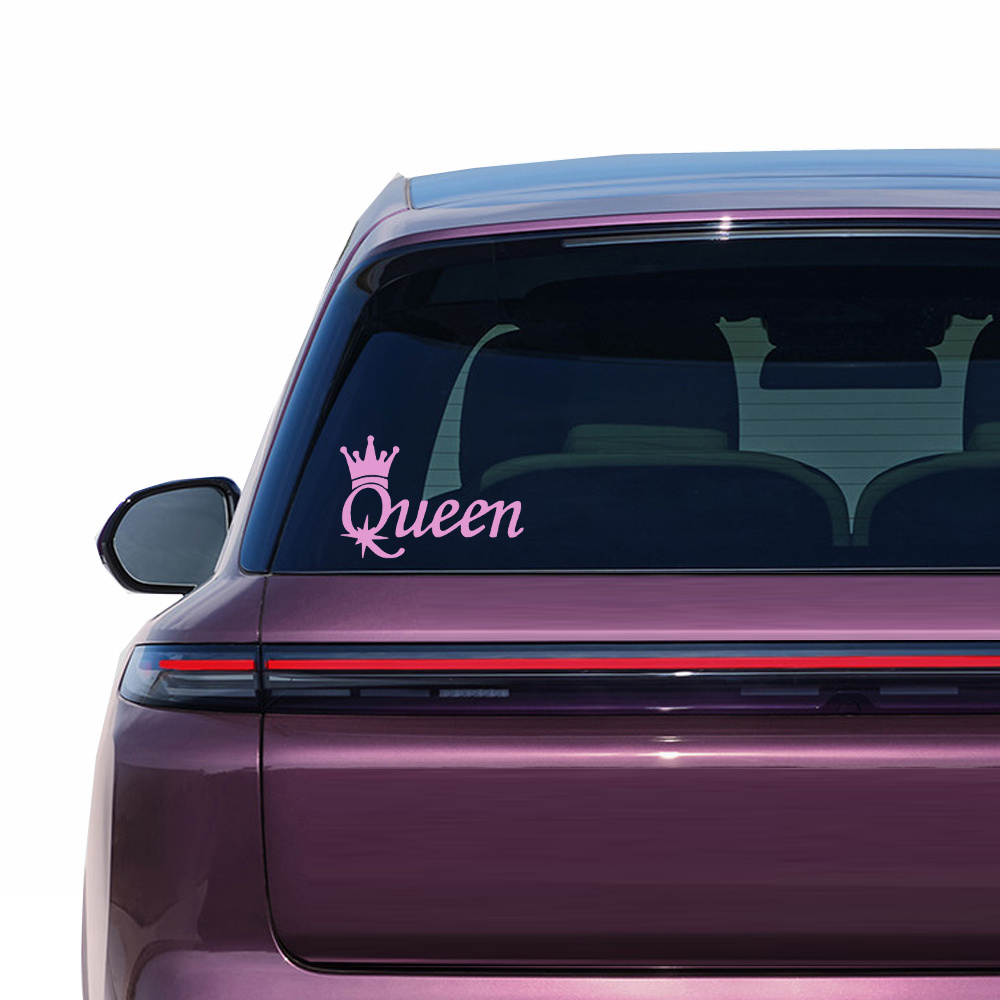 Queen Crown - Calcomanía de vinilo para auto, camión