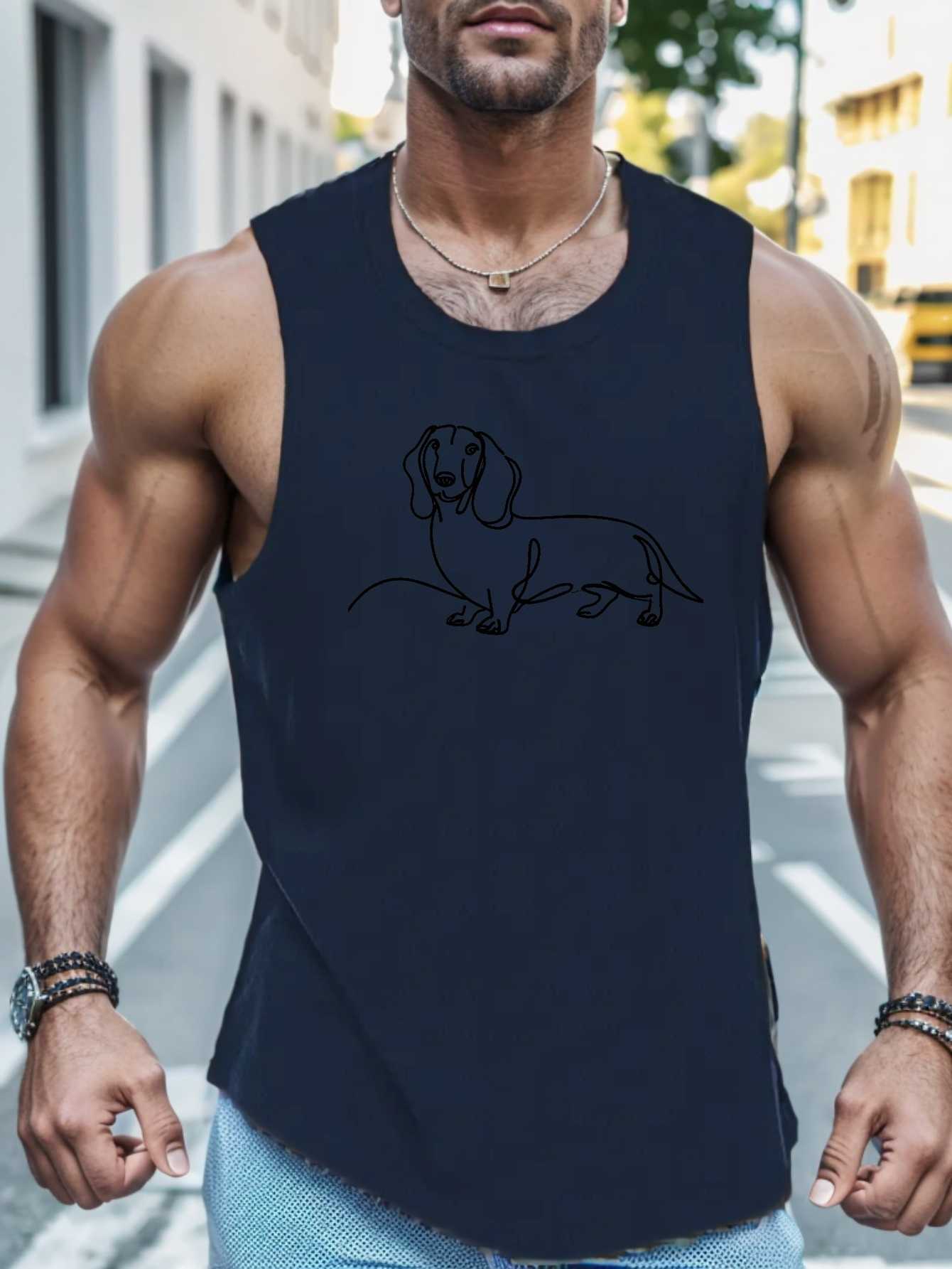 Dachshund on sale tank top