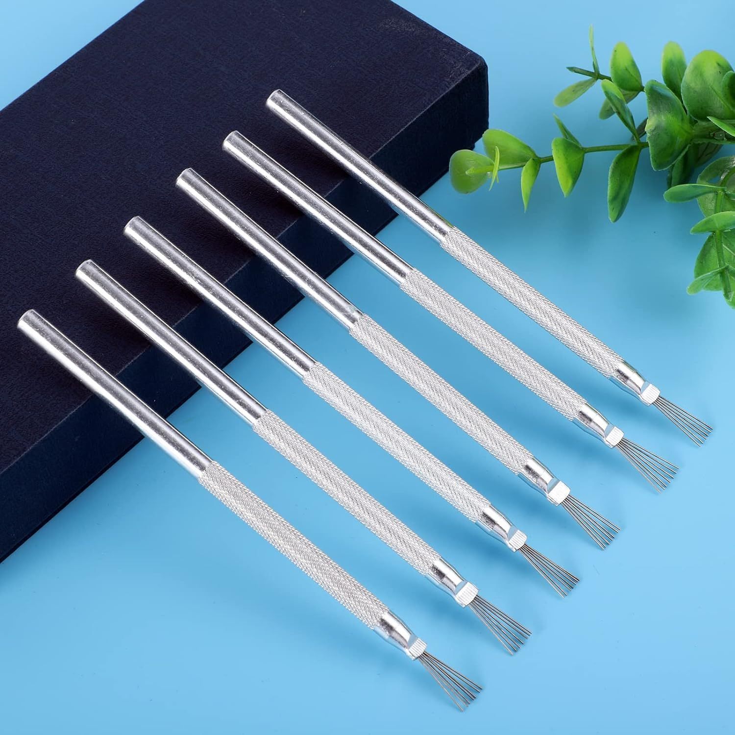 

2pcs Clay Needle Tools, Feather Wire Texture Tool For Clay Pottery Sculpting Texturing Modeling Tools
