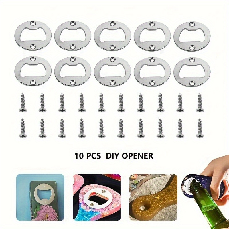 Stainless Steel Bottle Opener Inserts Kit - Diy Handmade Opener Art,  Kitchen Gadgets, Kitchen Accessories,party Favors,wedding Party Supplies  For Restaurant/bar - Temu