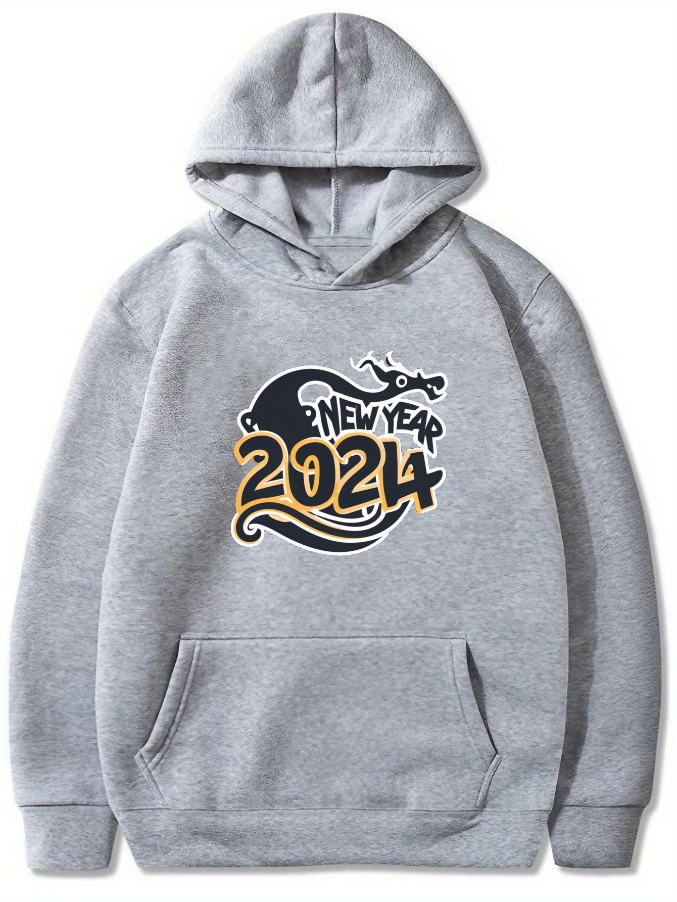 New Year 2024 Celebration Print - Sweatshirt Graphic Creative Temu