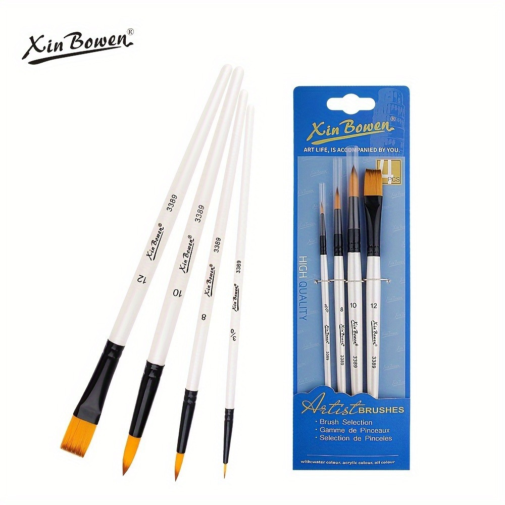 20 Pcs Paint Brushes Kids Painting Brush for Acrylic Oil Watercolor Flat  and Round Paint Brush Set for Washable Paint Artist Paint Small Brushes  Bulk
