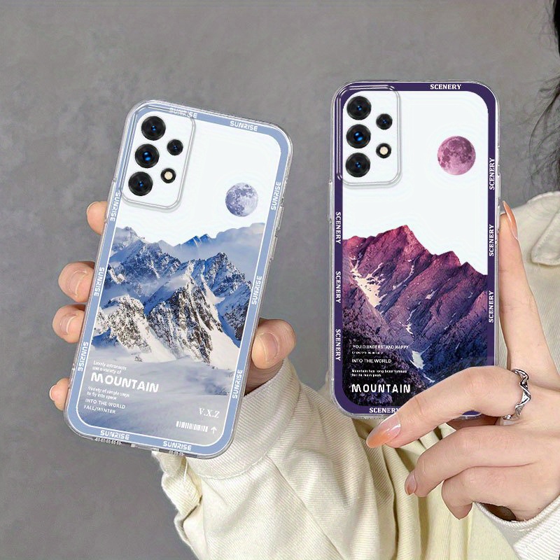 

Tpu Phone Case With Mountain Pattern For Samsung A02/a02s/a03/a03s/a04e/a04s/a11/a12/a13/a14/a22/a23/a24/a25/a32/a33/a34/a52/a52s/a53/a54/a72/a73 5g - A Cool And Unique Gift For Everyone