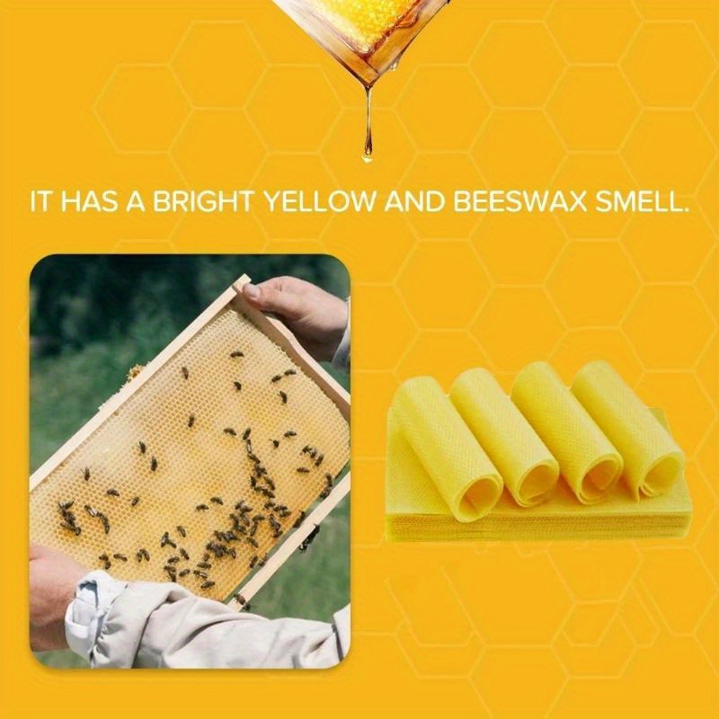 Natural Beeswax Sheets Honeycomb Sheet Hive Cell Frame Wax - Temu