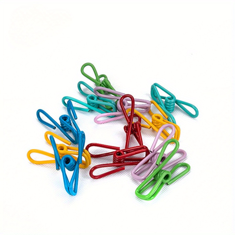 Chip Clips with Bag, PVC-Coated Utility Bag Clips for Food