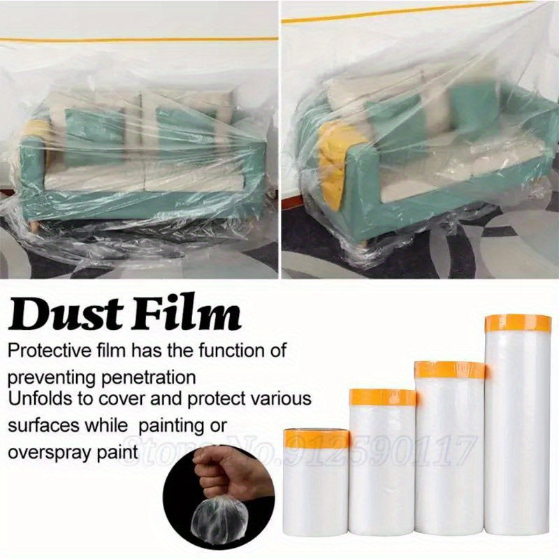 1PC Plastic Furniture Dust Cover,Waterproof Car Dusty Bed Sofa
