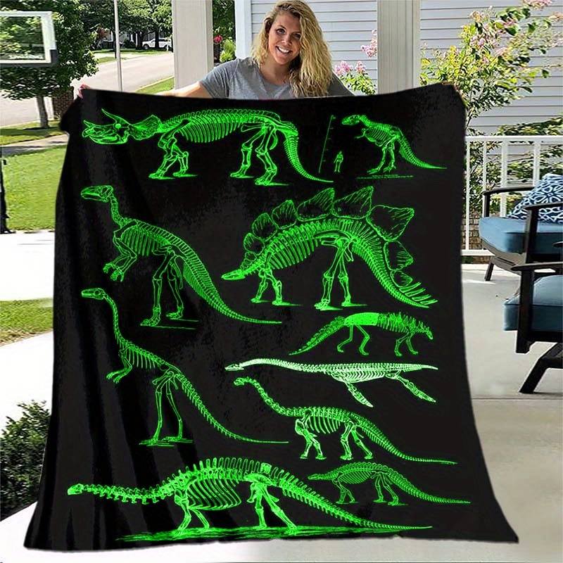 Green best sale dinosaur blanket