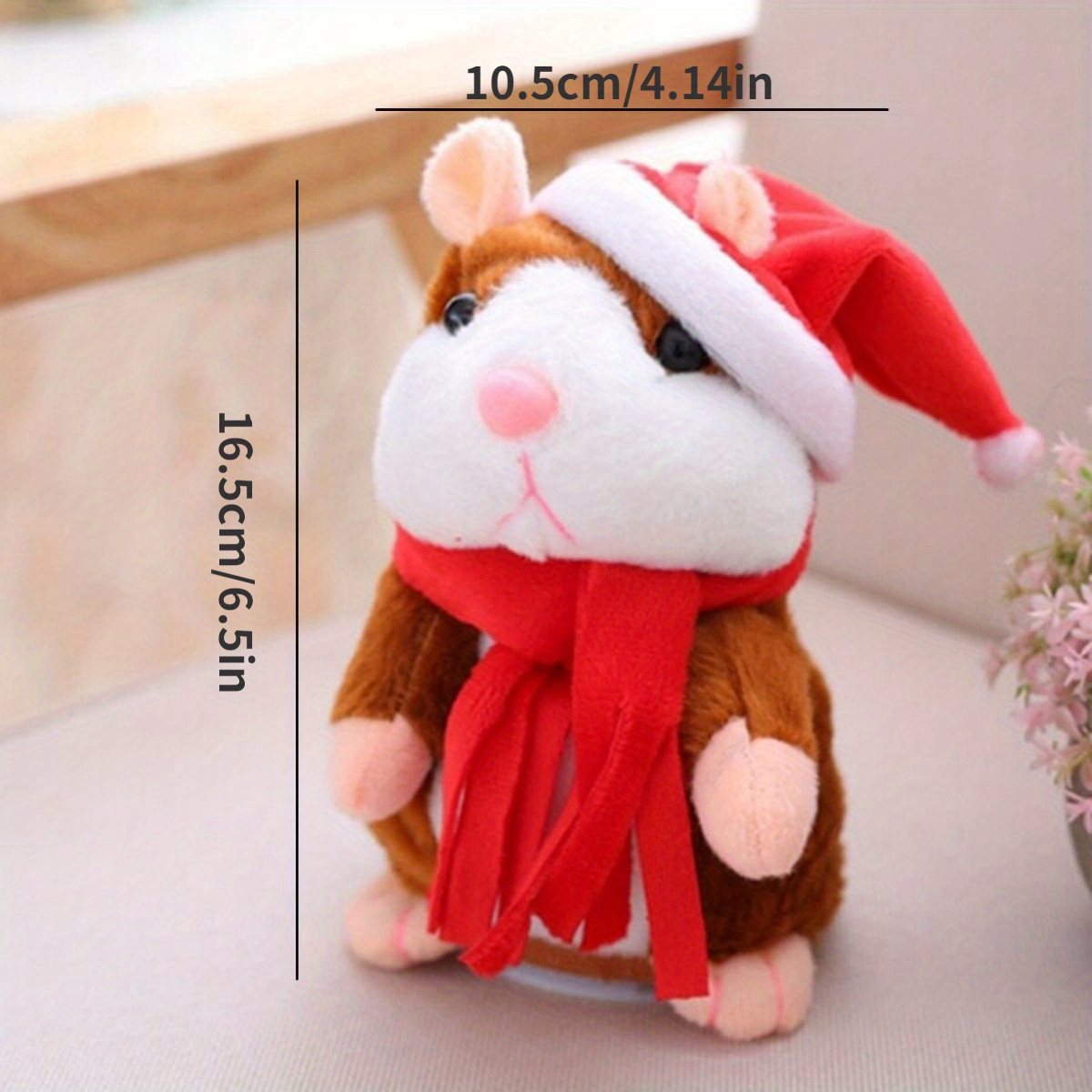 Cute Talking Hamster Mouse Toy Animal Repeat Doll Educational Kids Gift