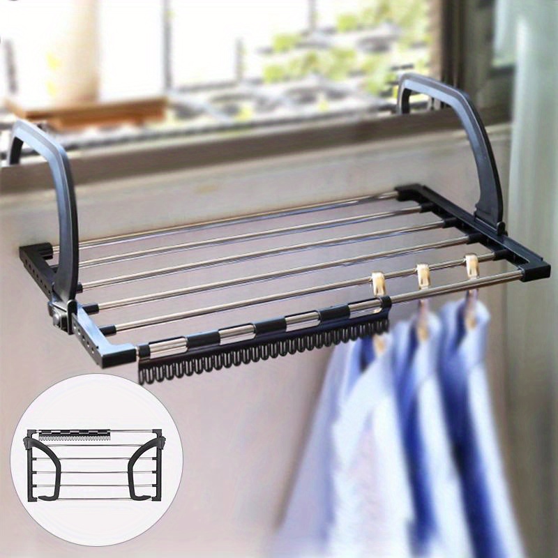New Portable Foldable Stainless Steel Window Small Drying Rack